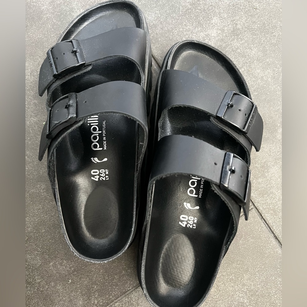 Chunky black Birkenstock